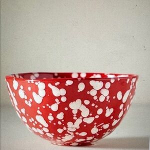 Anthropologie Splatter Portuguese Stoneware Cereal Bowl